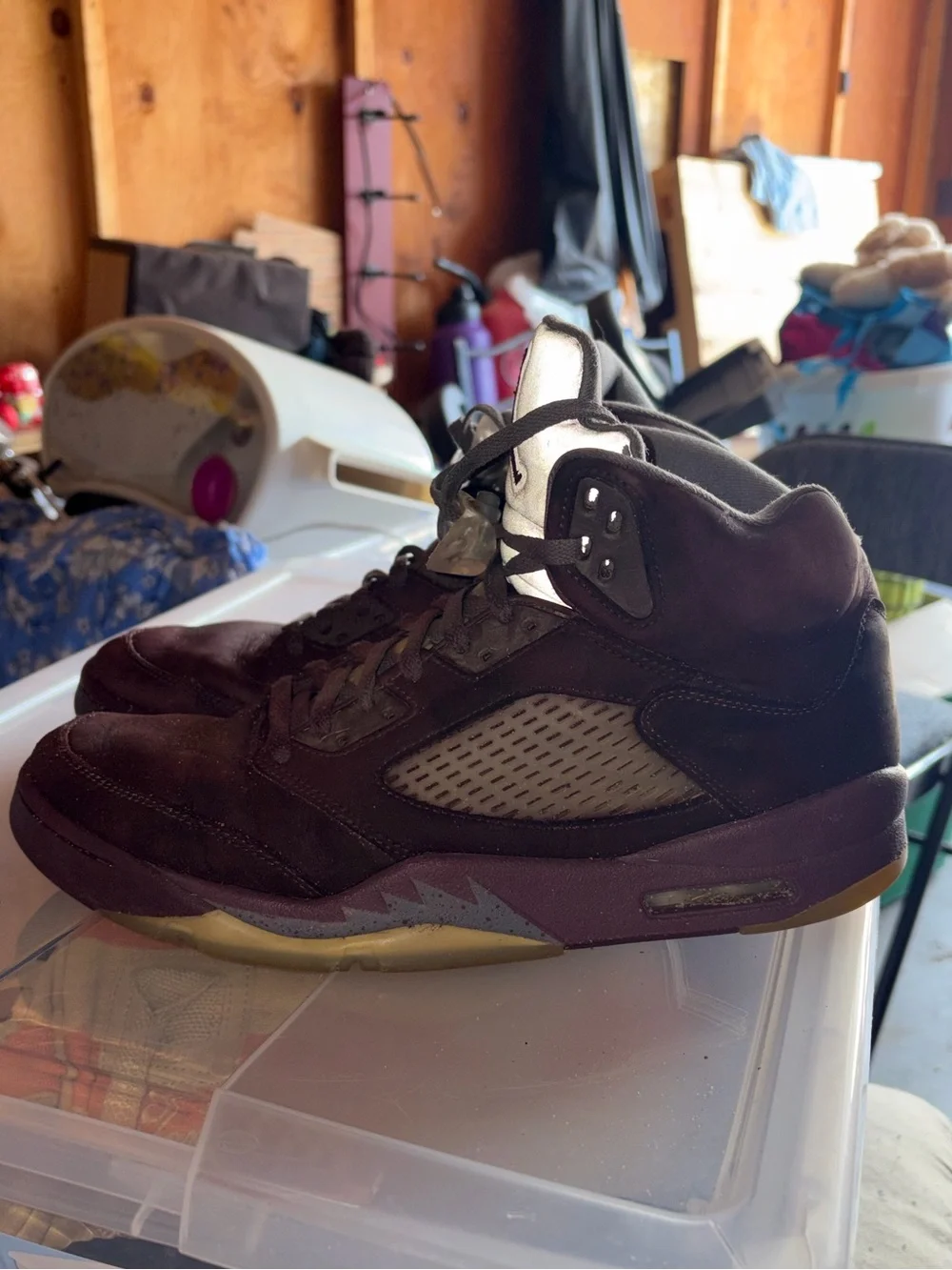 Air Jordan 5 Retro SE Burgundy Sneaker size 12